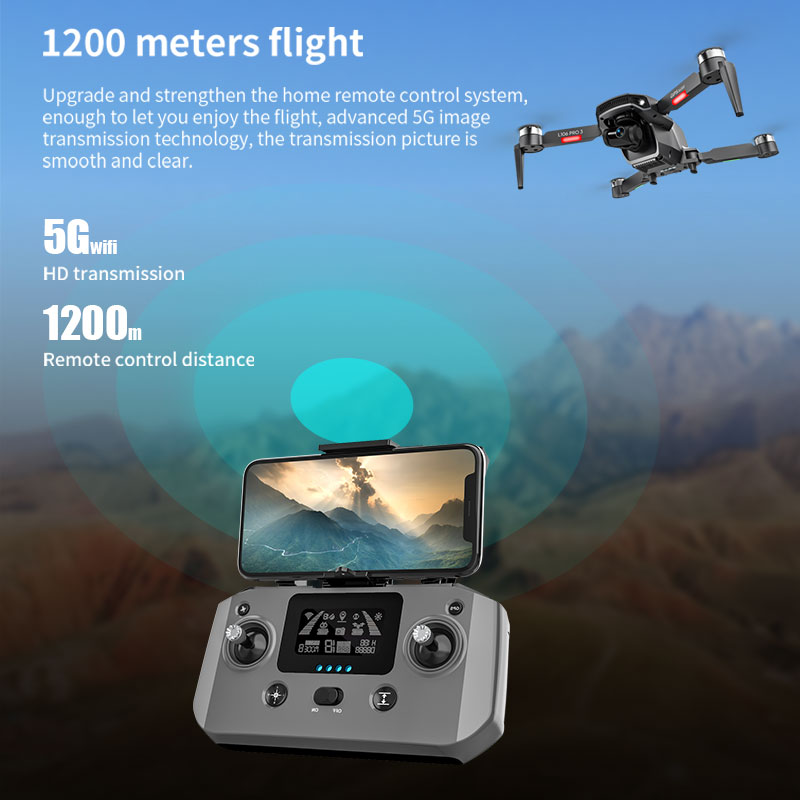 L106 Pro 3 Drone 5G WIFI FPV F - Drone Gimbal 3 Axis ulasan dan harga